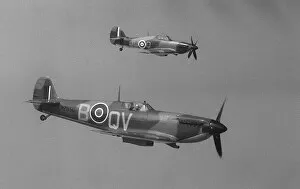 Images Dated 19th May 1978: Supermarine Spitfire and Hawker Hurricane Aircraft May 1978 of the Battle of