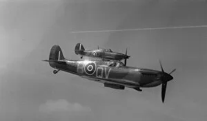 Images Dated 19th May 1978: Supermarine Spitfire and Hawker Hurricane aircraft May 1978 of the Battle of