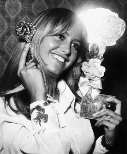 Susan George British actress celebrates 21st birthday 1971 Susan George British actress celebrates 21st birthday 1971