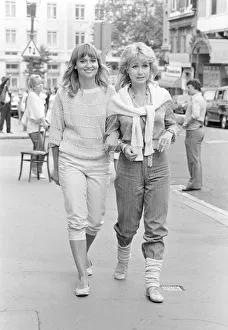 Susan Penhaligon with Felicity Kendal July 1982 whilst she was filming a new Susan Penhaligon with Felicity Kendal July 1982 whilst she was filming a new