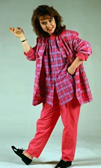 Susan Tully modelling pink clothing January 1986 Susan Tully modelling pink clothing January 1986