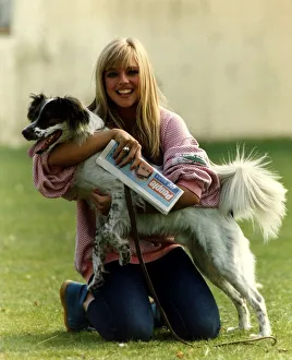 Suzanne Mizzi Model with her dog called Mizzi A©Mirrorpix Suzanne Mizzi Model with her dog called Mizzi A©Mirrorpix