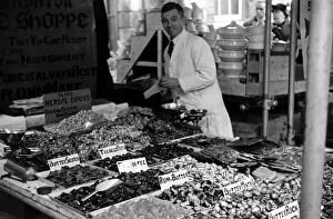 The sweet stall in Kingston Market Circa 1936 L50 The sweet stall in Kingston Market Circa 1936 L50