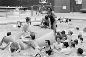 In the swim E EYoungsters make a splash in this field sports centre drink the fourth In the swim E EYoungsters make a splash in this field sports centre drink the fourth