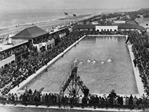 Swimming Gala and races at the Derby Swimming Pool in Harrison Drive, Wallasey Swimming Gala and races at the Derby Swimming Pool in Harrison Drive, Wallasey