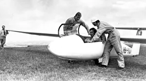 Swiss glider pilot Karl Sheuber came to Northumbria Gliding Club Swiss glider pilot Karl Sheuber came to Northumbria Gliding Club