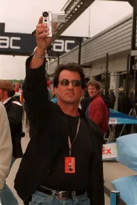 Sylvester Stallone Actor July 98 American actor at silverstone racetrack for Sylvester Stallone Actor July 98 American actor at silverstone racetrack for