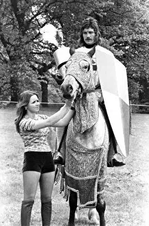 Images Dated 1st May 1972: Sylvia Armstrong, aged 18, of Great Lumley, holds the horse for David Mould before he