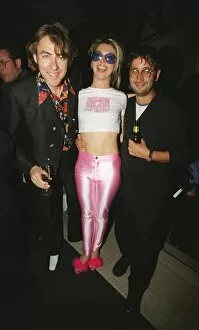 Images Dated 13th August 1996: Tamara beckwith with jonathan ross tv presenter and david baddiel comedian at the after