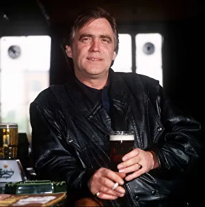 Bill Tarmey Actor Jack Duckworth of Coronation Street holding pint of beer Bill Tarmey Actor Jack Duckworth of Coronation Street holding pint of beer