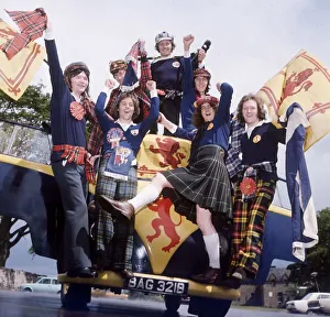Tartan Army Scotland football supporters at World Cup 1974 Tartan Army Scotland football supporters at World Cup 1974