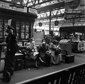 Tea time at Waterloo Station, London. 3rd April 1957 Tea time at Waterloo Station, London. 3rd April 1957
