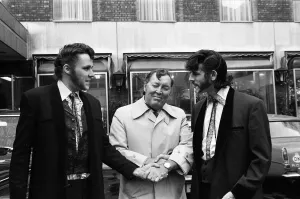 Two Teddy Boys suitably attired made an appointment with Bill Haley Two Teddy Boys suitably attired made an appointment with Bill Haley