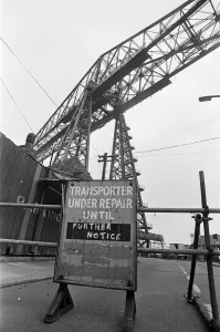 The Tees Transporter Bridge, spanning the river Tees, Middlesbrough, England The Tees Transporter Bridge, spanning the river Tees, Middlesbrough, England