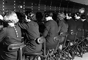 Telephone Exchange Operators, 18th January 1938 Telephone Exchange Operators, 18th January 1938