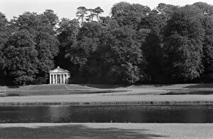 Images Dated 1st September 1971: Temple of Piety and water gardens at Studley Royal Park, Ripon, North Yorkshire