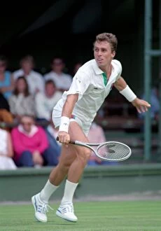 Images Dated 26th June 1989: Tennis. Ivan Lendl. Wimbledon. June 1989 89-3823-003