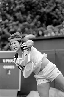 Tennis at Queens Club. Stella Artois. John McEnroe of USA in action Tennis at Queens Club. Stella Artois. John McEnroe of USA in action