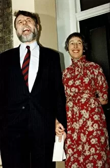 Images Dated 22nd December 1991: Terry Waite former hostage and Church of England Envoy with wife Frances Waite outside