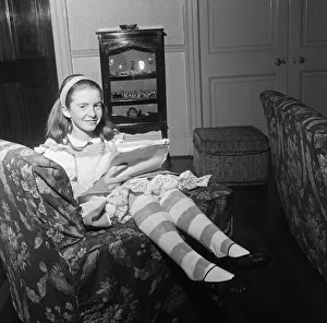 Thirteen year old Jane Asher seen here in her costume for the title role in " Thirteen year old Jane Asher seen here in her costume for the title role in "