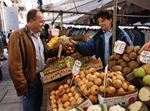 Tim Healy Actor at a fruit and veg market stall A©Mirrorpix Tim Healy Actor at a fruit and veg market stall A©Mirrorpix