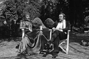 Timothy West and Glenda Jackson meet for the film Hedda Gabler at Elstree Studios Timothy West and Glenda Jackson meet for the film Hedda Gabler at Elstree Studios