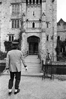 Tom Baker on location at Hever Castle, where he is making a comedy film. 18th August 1982 Tom Baker on location at Hever Castle, where he is making a comedy film. 18th August 1982