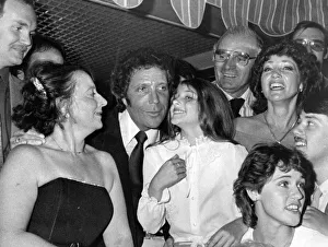 Tom Jones at the Celtic Manor Hotel, Newport, where he held a party for all his cousins Tom Jones at the Celtic Manor Hotel, Newport, where he held a party for all his cousins