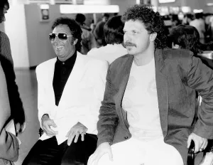 Tom Jones the singer at Heathrow airport with son Tom Jones the singer at Heathrow airport with son