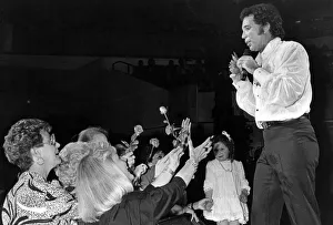 Tom Jones at St David's Hall, Cardiff. 20th May 1987 Tom Jones at St David's Hall, Cardiff. 20th May 1987