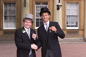 Tony Adams And Jimmy White Receive Mbe Awards July 1999 Showing Off Their Tony Adams And Jimmy White Receive Mbe Awards July 1999 Showing Off Their