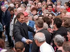 Images Dated 8th September 1997: Tony Blair British Prime Minister 8th September 1997, in Argyle Street Glasgow during