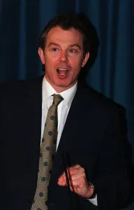Tony Blair British Prime Minister March 1999, is photographed at the launch Excellence in Tony Blair British Prime Minister March 1999, is photographed at the launch Excellence in