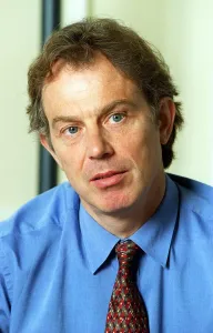 Tony Blair British Prime Minister at Number ten Downing Street during an interview with Tony Blair British Prime Minister at Number ten Downing Street during an interview with