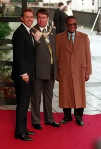 Tony Blair Eric Milligan Emeka Anyaoku October 1997 Tony Blair Eric Milligan Emeka Anyaoku October 1997