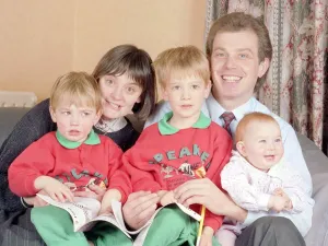 Tony Blair and family December 1988 Tony Blair future labour prime minister with Tony Blair and family December 1988 Tony Blair future labour prime minister with