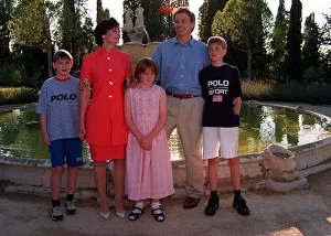 Tony Blair with family on holiday in Tuscany August 1997 Tony Blair with family on holiday in Tuscany August 1997