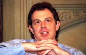 Tony Blair Labour Leader during exclusive interview with Daily Mirror Tony Blair Labour Leader during exclusive interview with Daily Mirror