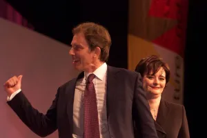 Tony Blair MP and Wife Cherie Blair September 1999 after his speech to the Labour Tony Blair MP and Wife Cherie Blair September 1999 after his speech to the Labour