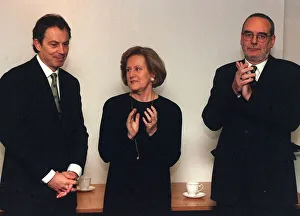 Tony Blair with Mrs Elizabeth Smith and Tom Sawyer after Tony Blair had made a speech Tony Blair with Mrs Elizabeth Smith and Tom Sawyer after Tony Blair had made a speech