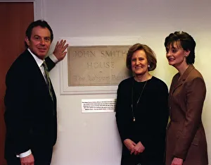 Tony Blair opens John Smith House at Millbank London with John Smiths widow Elizabeth Tony Blair opens John Smith House at Millbank London with John Smiths widow Elizabeth
