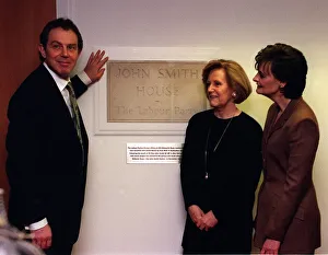 Tony Blair opens John Smith House at Millbank London with John Smiths widow Elizabeth Tony Blair opens John Smith House at Millbank London with John Smiths widow Elizabeth