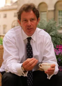 Tony Blair Prime Minister at 10 Downing Street interviewed by Mirror editor Piers Morgan Tony Blair Prime Minister at 10 Downing Street interviewed by Mirror editor Piers Morgan