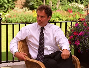 Tony Blair Prime Minister at 10 Downing Street 28 July 1997 interviewed by Mirror editor Tony Blair Prime Minister at 10 Downing Street 28 July 1997 interviewed by Mirror editor
