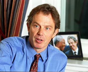 Tony Blair Prime Minister of Britain January 1999 is pictured during an interview Tony Blair Prime Minister of Britain January 1999 is pictured during an interview