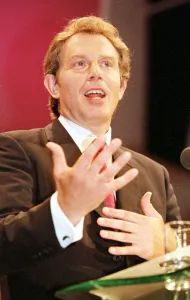 Tony Blair Prime Minister makes his speech September 1998 to the Labour Party Conference Tony Blair Prime Minister makes his speech September 1998 to the Labour Party Conference