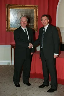 Tony Blair Prime Minister March 98 With Irish Prime Minister Bertie Ahere Tony Blair Prime Minister March 98 With Irish Prime Minister Bertie Ahere
