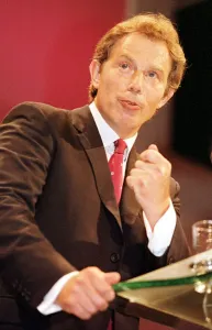 Tony Blair Prime Minister September 1998 making speech to the Labour Party Tony Blair Prime Minister September 1998 making speech to the Labour Party