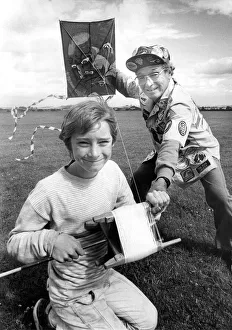 Tony Nesbit, 10, from Sunderland getting expert help from kite master Mr Tony Nesbit, 10, from Sunderland getting expert help from kite master Mr