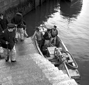 Torbay's own fireboat in Torquay harbour in September 1973 Torbay's own fireboat in Torquay harbour in September 1973